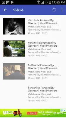 Mood and Personality Disorders android App screenshot 3